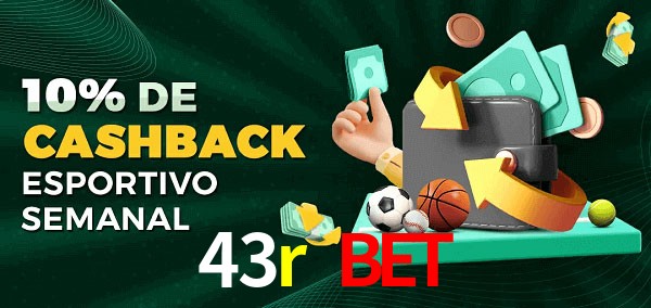 10% de bônus de cashback na 43r bet